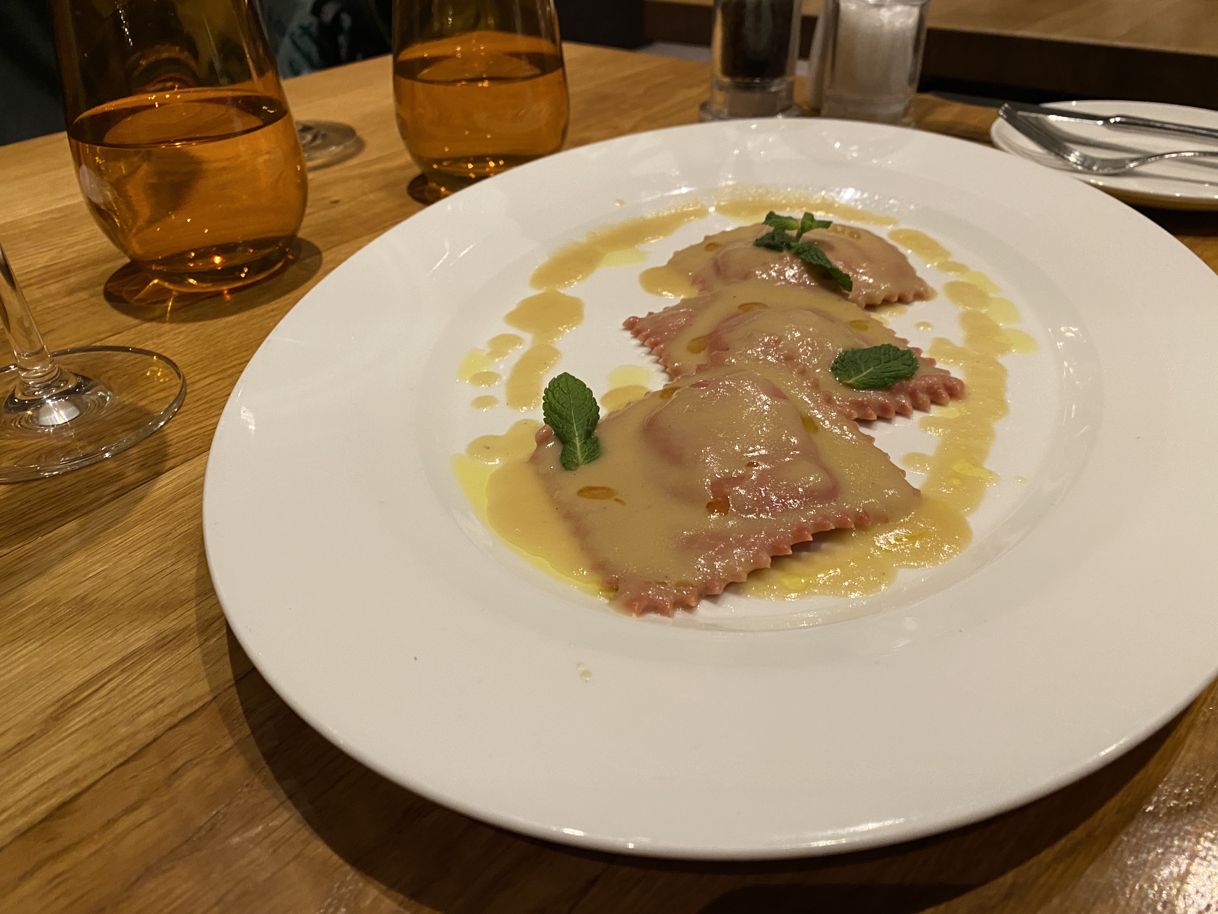 hausgemachte Ravioli "Menta"