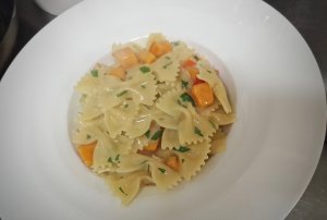 Pasta Dishes - Farfalle Kürbis Gorgonzola